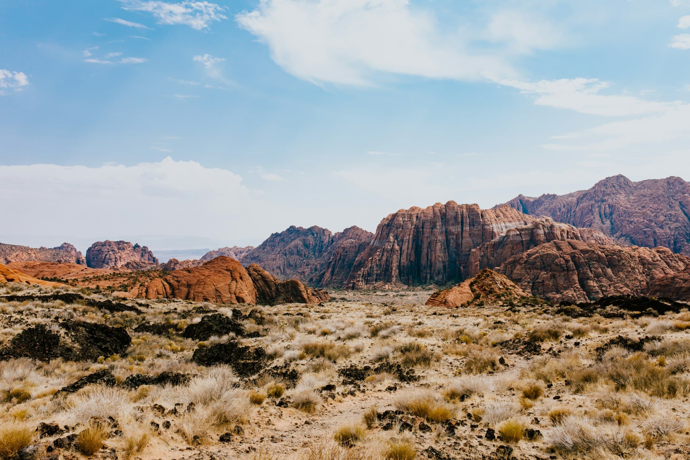 Red cliffs and desert outside St. George, Utah